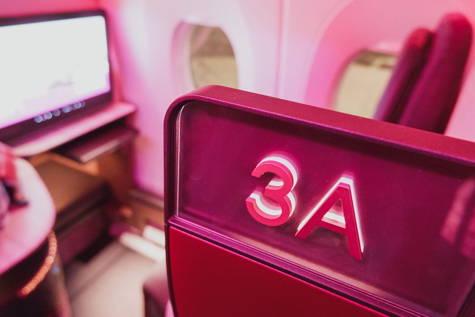 Qatar Airways Qsuite seat 3A